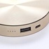 Papírenské zboží - Power Bank, Li-ion, 5V, 6000mAh, nabíjanie mobilných telefónov a in., W0608G, 1xkonektor, zlatá