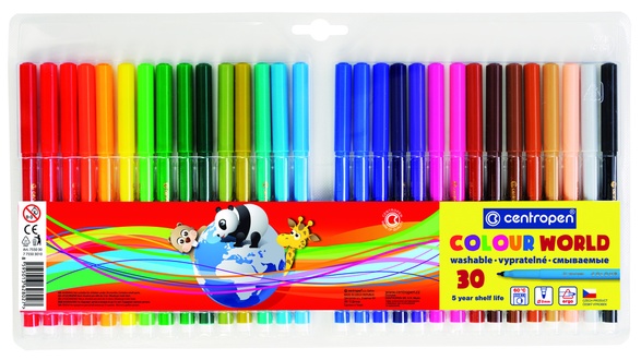 Papírenské zboží - Popisovač CENTROPEN 7550 sada barev (fixy)