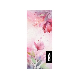 Papírenské zboží - Diář PVC měsíční 2026 Flowers
