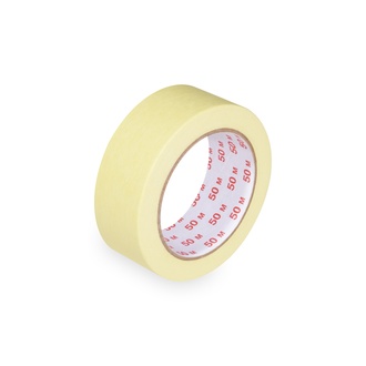 Papírenské zboží - Lepící páska krepová, žlutá 50 m x 38 mm [1 ks]
