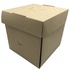 Papírenské zboží - Burger box (PAP - FSC Mix) rozkladací nepremastiteľný kraft 145 x 145 x 150 mm [50 ks]