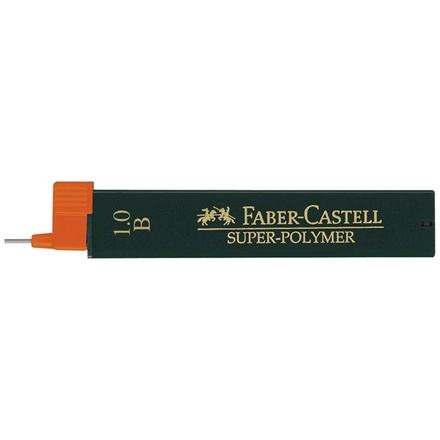 Papírenské zboží - Grafitové tuhy Superpolymer 1.0mm B Faber Castell 120901