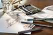 Papírenské zboží - Grafitová ceruzka Faber-Castell 112972 Pitt Monochrome Graphite sada 11 kusov
