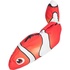 Papírenské zboží - Ryba "NEMO" ako živá, žmurkajúca sa, s catnipom, látka, 26 cm