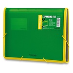 Papírenské zboží - Aktovka na dokumenty FolderMate Pop Gear Plus s přihrádkami zelená