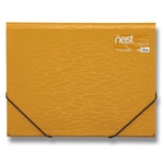 Papírenské zboží - Tříchlopňové desky s gumou FolderMate Nest zlatožlutá