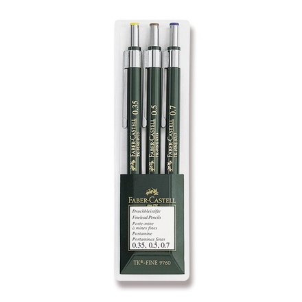 Papírenské zboží - Mechanická tužka Faber-Castell TK Fine sada 3 ks
