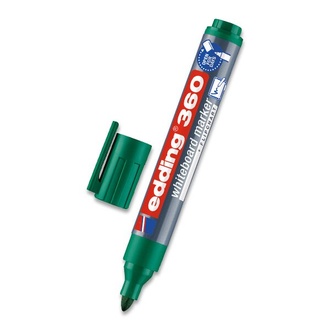 Papírenské zboží - Popisovač na bílou tabuli a flipchart "360", zelená, 1,5-3mm, kuželový hrot, EDDING