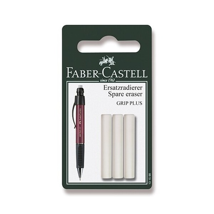 Papírenské zboží - Náhradní pryž Faber-Castell Grip Plus 3 ks