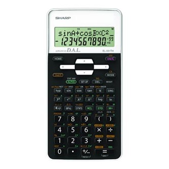 Papírenské zboží - Sharp Kalkulačka EL-531THWH, černo-bílá, školní