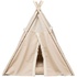 Papírenské zboží - Teepee BOHO s vankúšom, 55 x 65 x 44 cm, bavlna, béžová