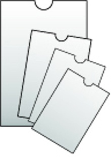 Papírenské zboží - Průhledný obal 86x111mm studentský průkaz, 120mic. [100 ks]