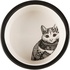 Papírenské zboží - Keramická miska Zentangle pre mačky 0,3l/12 cm bielo/čierna