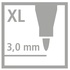 Papírenské zboží - Vláknová fixka STABILO power max 96 ks box - 12 farieb