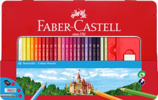 Papírenské zboží - Pastelka šestihranná, dárkový box 48ks  Faber Castell 115888