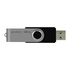Papírenské zboží - Goodram USB flash disk, USB 2.0, 128GB, UTS2, čierny, UTS2-1280K0R11, USB A, s otočnou krytkou