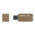 Papírenské zboží - Goodram USB flash disk, USB 3.0, 32GB, UME3 ECO FRIENDLY, hnedý, UME3-0320EFR11, USB A, s