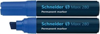 Papírenské zboží - Permanentný popisovač Maxx 280, modrá, 4-12mm, klinový hrot, SCHNEIDER