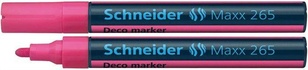 Papírenské zboží - Kriedový popisovač Maxx 265, ružová, 2-3mm, tekutý, SCHNEIDER