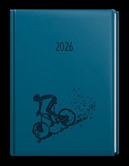 Papírenské zboží - Denní diář - Adam - Vivella s ražbou - B6 - petrolejová - Kolo