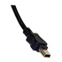 Papírenské zboží - USB kábel (2.0), USB A M - miniUSB M, 3m, čierny, Logo