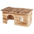 Papírenské zboží - Natural Living drevený domček GRETE pre morčatá, 2 vchody, 35 x 18 x 20 cm