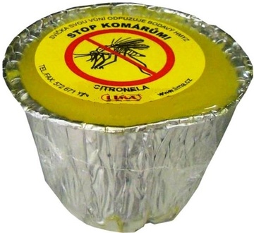 Papírenské zboží - Lima Citronela svíčka proti komárům vonná repelentní 115 g