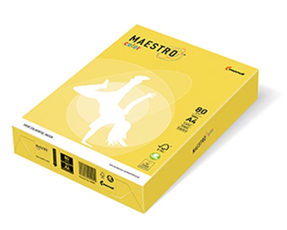 Papírenské zboží - MAESTRO color INTENSIV 80g 500 listů Canary Yellow - CY39