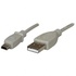 Papírenské zboží - USB kábel (2.0), USB A M - miniUSB M, 3m, čierny, Logo