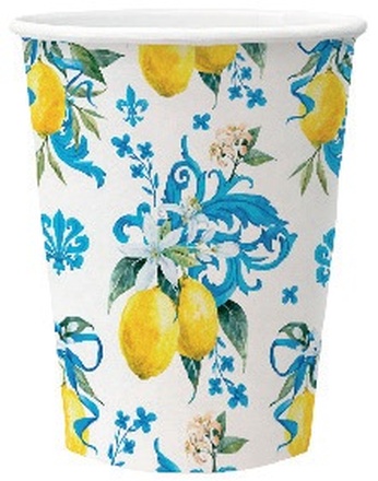 Papírenské zboží - Papírový kelímek PAW Eco 250 ml Sicilian Floral Whimsy [8 ks]