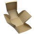 Papírenské zboží - Burger box (PAP FSC Mix) rozkladací nepremastiteľný kraft 120 x 120 x 100 mm [100 ks]