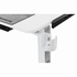 Papírenské zboží - ULTRADESK Herný stôl WINGER - biely, 111x155x60 cm, 75-122 cm, elektricky nastaviteľná vyššie