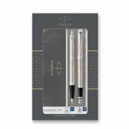 Papírenské zboží - Parker IM Stainless Steel CT sada plnicí a kuličkové pero