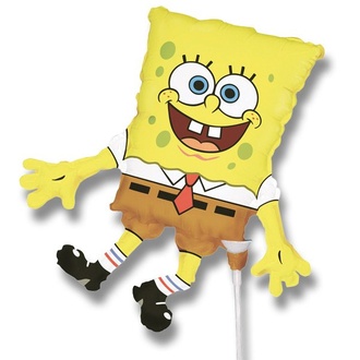 Papírenské zboží - Fóliový party balónek 3D Sponge Bob