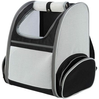 Papírenské zboží - Transportní batoh CHLOE, 39 x 43 x 27 cm, max 8 kg, světlešedá/černá 