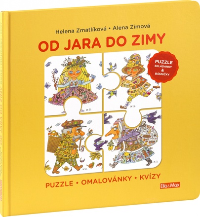 Papírenské zboží - OD JARA DO ZIMY – Puzzle, básničky, omalovánky, kvízy
