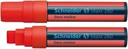 Papírenské zboží - Kriedový popisovač Maxx 260, červená, 2-15mm, tekutý, SCHNEIDER