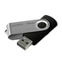 Papírenské zboží - Goodram USB flash disk, USB 2.0, 64GB, UTS2, čierny, UTS2-0640K0R11, USB A, s otočnou krytkou
