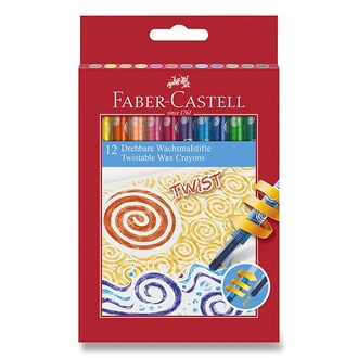 Papírenské zboží - Voskovky Faber-Castell 120003 Twist 12 barev