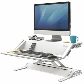 Papírenské zboží - Pracovní stanice "Sit-Stand Lotus™", bílá, FELLOWES