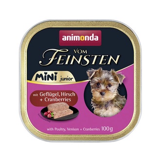 Papírenské zboží - ANIMONDA paštika Vom Feinsten MINI Junior - drůbeží, zvěřina, brusinky pro psy 100 g