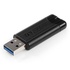 Papírenské zboží - Verbatim USB flash disk, USB 3.0 (3.2 Gen 1), 128GB, PinStripe, Store N Go, čierny, 49319, USB A, s výsuvným konektorom