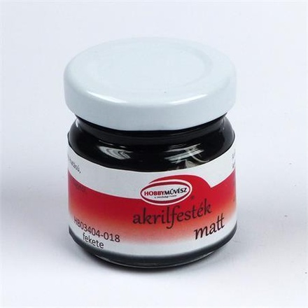 Papírenské zboží - Akrylová barva, matná černá, 40 ml