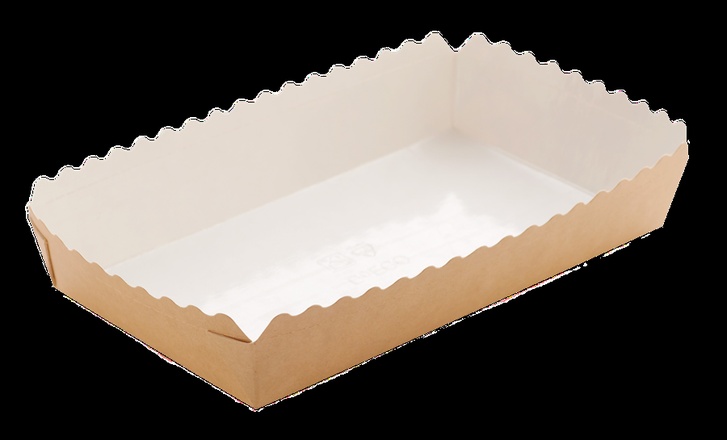 Papírenské zboží - Papírová forma EKO na pečení 185x105x30 mm hnědá [60 ks]