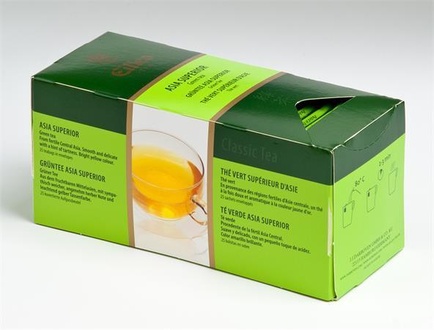 Papírenské zboží - Zelený čaj, 25x1,7g, EILLES, "Asia Superior"