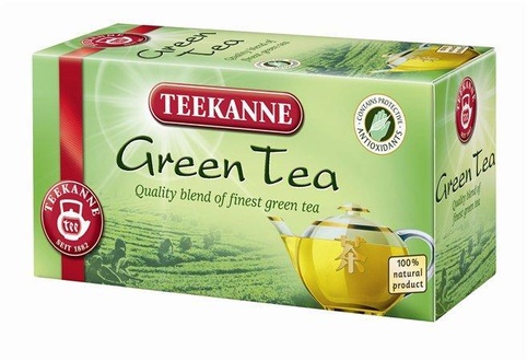 Papírenské zboží - Čaj zelený, 20x1,75 g, TEEKANNE