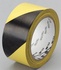 Papírenské zboží - Bezpečnostná páska, samolepiaca, 50x33 mm, 3M, žlto-čierna