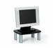 Papírenské zboží - Stojan na monitor MS80B, čierna-strieborná, 3M