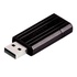 Papírenské zboží - Verbatim USB flash disk, 2.0, 128GB, Pinstripe, čierny, 49071