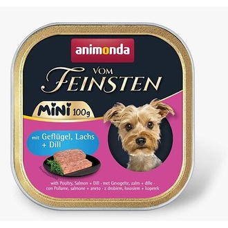 Papírenské zboží - ANIMONDA paštika Vom Feinsten MINI - drůbeží, losos, kopr  pro psy 100 g 